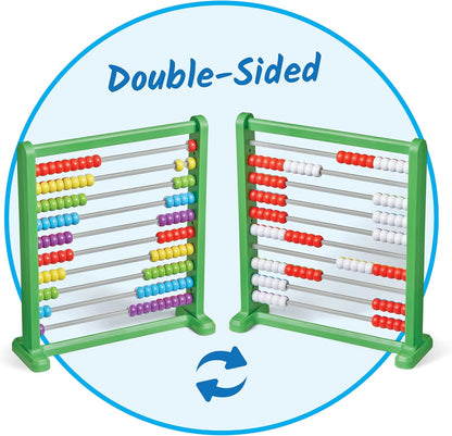 Hand2Mind Color Changing Plastic Abacus, Abacus for Kids, Math Manipulatives, Counting Rack, Educational Toys for Elementary Kids (Set of 1)