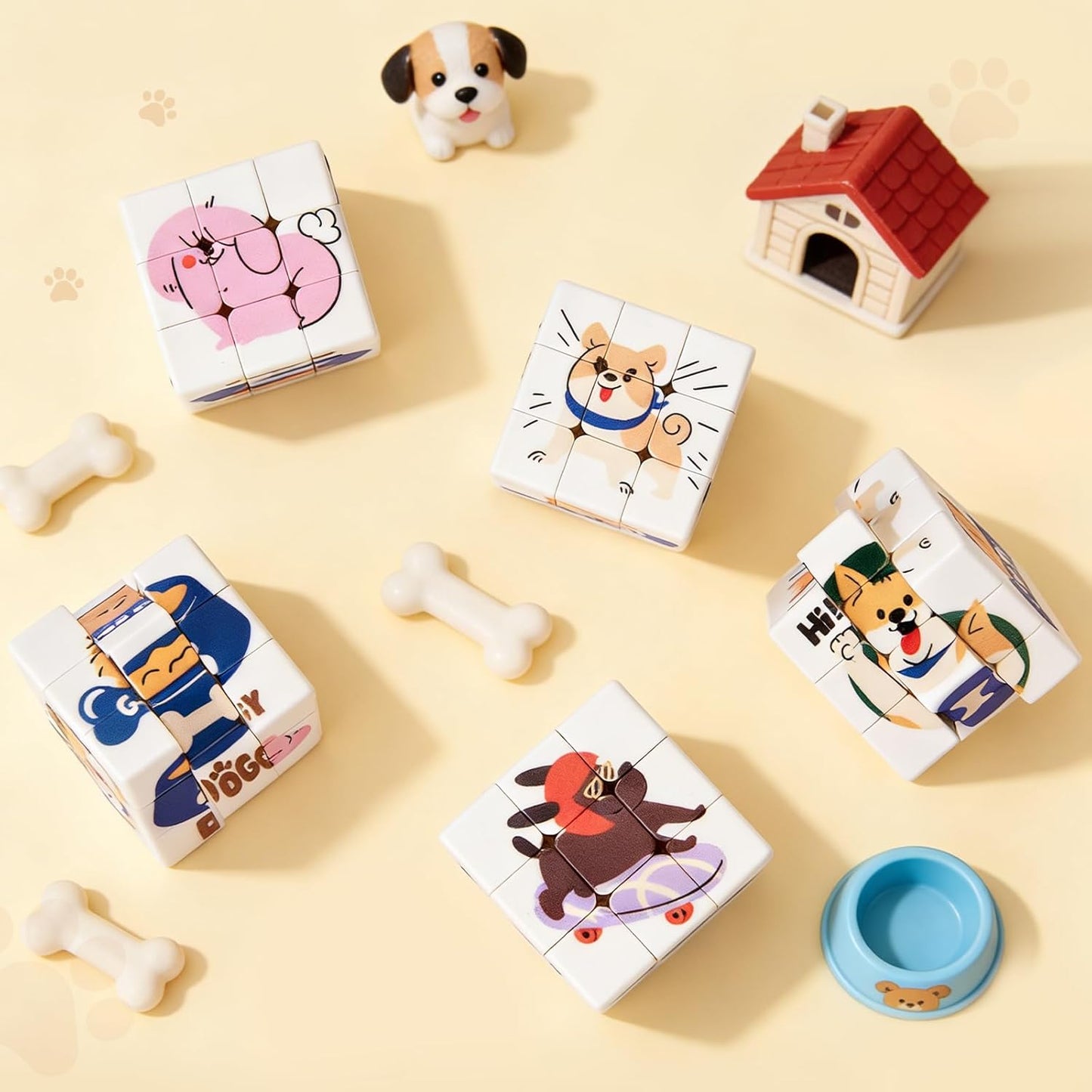 48 Pack Mini Cube Bulk, 1.18 Inch 3x3x3 Small Puzzle Cubes Set, Birthday Party Favors, Classroom Rewards Prizes, Stocking Stuffers, Easter Basket Fillers for Kids