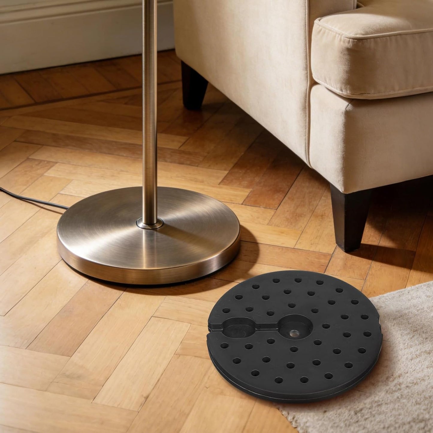 SEWACC Lamp Base Weight Block Weighted Floor Lamp Base for Home Bedroom Living Room 10. 6 Inch Diameter