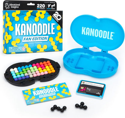 Educational Insights Kanoodle Fan Edition - 20th Anniversary (Magenta) - 3D Puzzles for Kids, Teens, and Adults, Brain Teasers for Kids 8-12, Challenging Logic Puzzles, Single Player Puzzle Toys