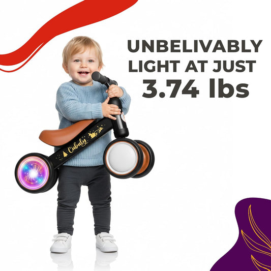 Baby Balance Bike for 1-3 Year – First Birthday Boy Girl Gifts 12-36 Month Mini Bike|Colorful Lighting Wheels|Ride on Toys |Toddler Balance Bike 1-3 Indoor/Outdoor Bike