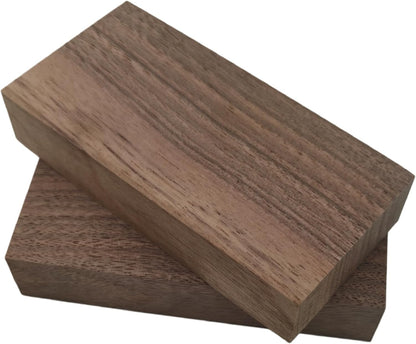 2PCS Unfinished Walnut Wood Blocks for DIY Crafting,Scroll Saw, Woodworking, Wood Carving,Burning,Laser Cutting,Engraving, CNC Cutting, Painting, Fretwork (5.9 x 1.96 x 0.78)
