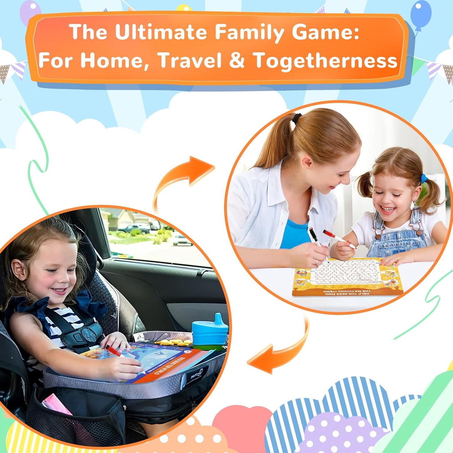 Search and Find Books for Kids 3-5, Reusable Preschool Learning Activities, Perfect Road Trip Essentials, Educational Toys, 28 PCS Busy Books for 3 4 5 6 Year Old Boys Girl Christmas Birthday Gifts