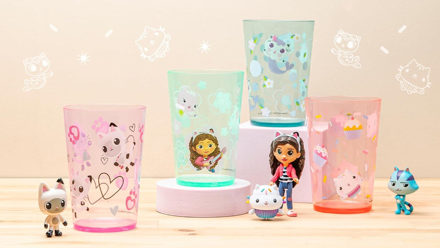 Zak Designs 14.5oz Disney Frozen 2 Nesting Tumbler Set Includes Durable Plastic Cups, Fun Drinkware is Perfect for Kids, 4pk (14.5oz, Anna & Elsa & Olaf)