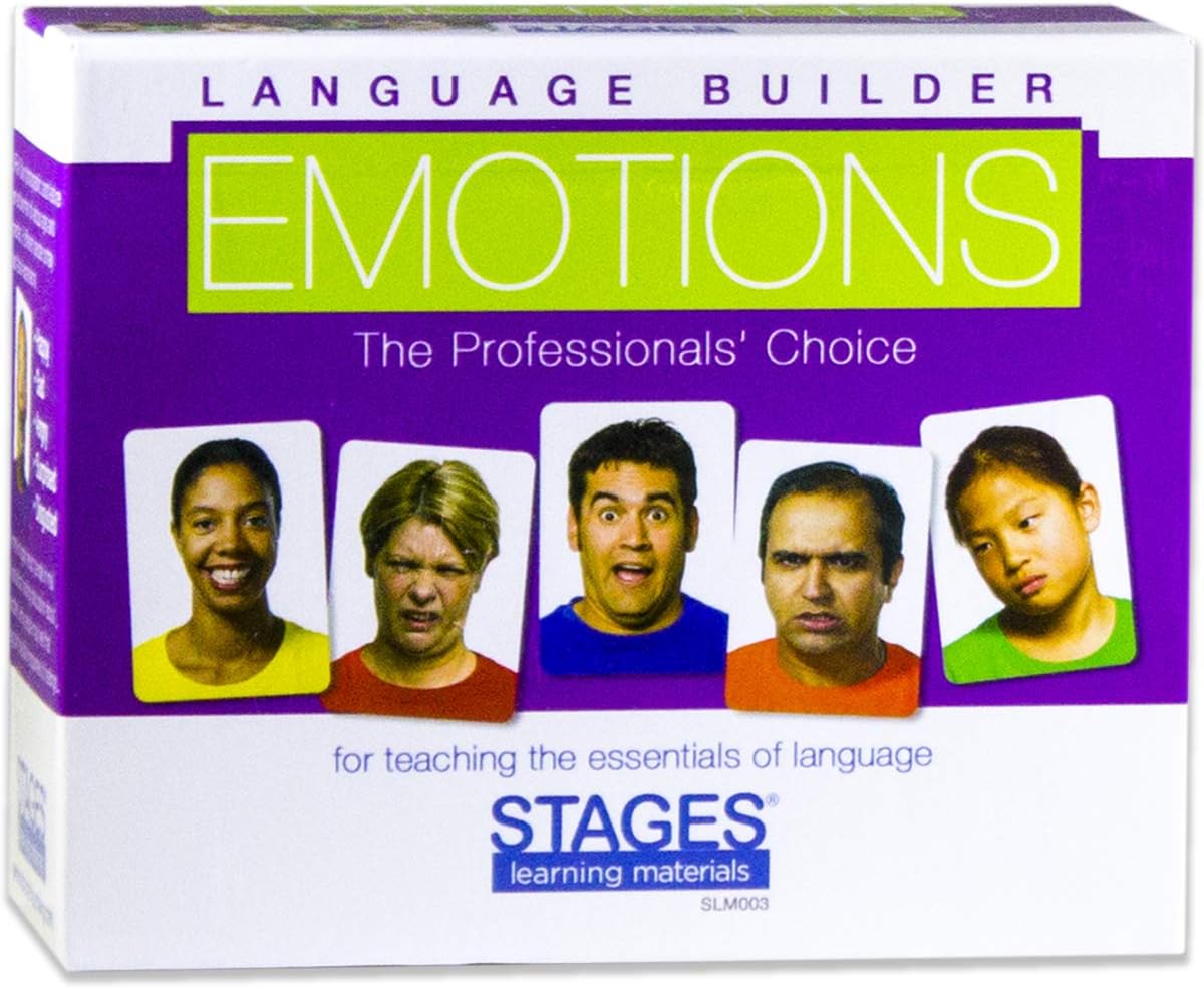 Stages Learning Materials Language Builder Picture Noun Flash Cards Photo Vocabulary Autism Learning Products, ABA Therapy 10 Boxes, 1413 Cards, Blocks, 88 Realistic 3D Items