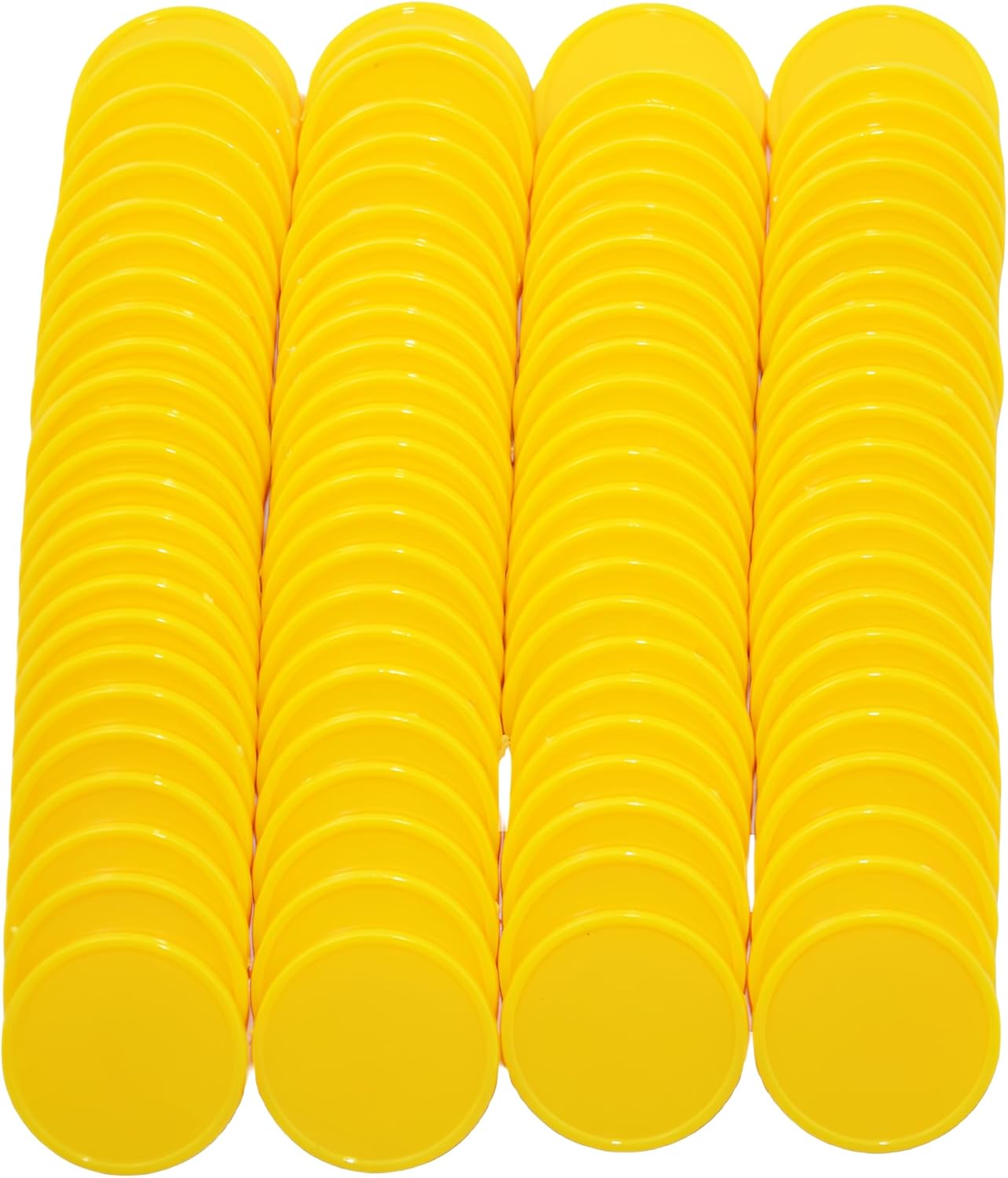Smartdealspro Set of 100 1 Inch Opaque Plastic Learning Counters Mini Poker Chips Game Tokens with Storage Box (Pink)