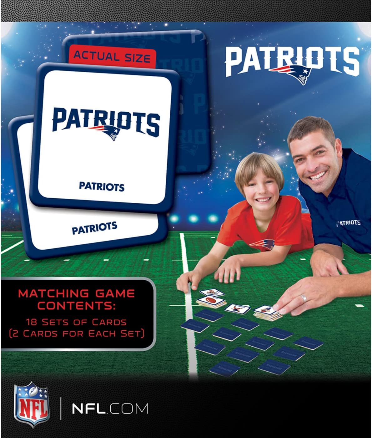 MasterPieces Sports Games - NFL Matching Game - Game for Kids and Family - Laugh and Learn