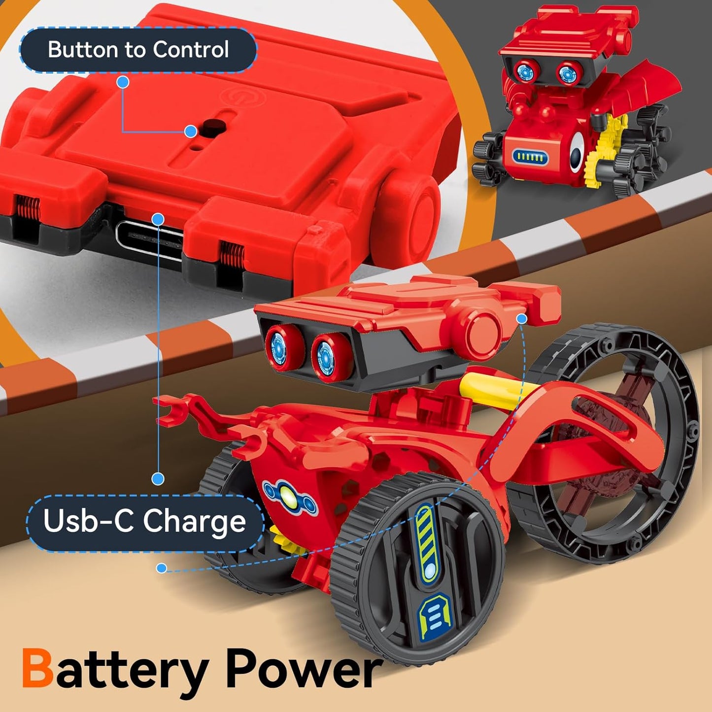 Jiakora 12-in-1 STEM Robot Kit Toys for Kids 8-12 12-16, DIY Robot Building Educational STEM Science Kits for Kids Age 8-12 12-16, 8 9 10 11 12 13 14 15 16 Year Old Boy Birthday Gifts