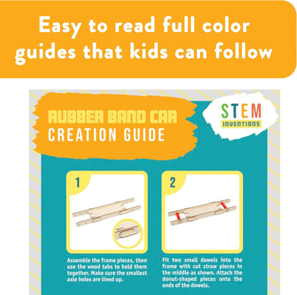 STEM Craft Kit – 25 Engineering Project Ideas, Complete STEM Project Kit with Over 400 Components for Classrooms and Groups, Ages 8+