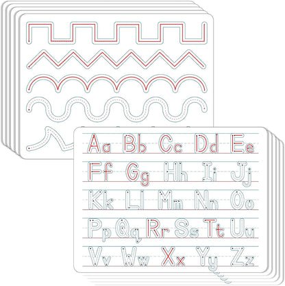 24Pcs Place Value Chart Dry Erase Flash Cards Double Sided Addition Subtraction Cardboard Math Whiteboard Math Manipulatives Teacher Portable Tool 12" x 9"