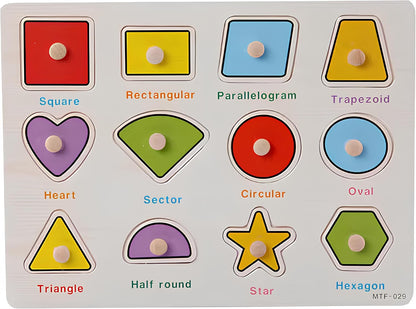 Montessori Vehicles Wooden Puzzle for Toddlers & Preschool Kids – Educational Learning Toy for Early Childhood Development
