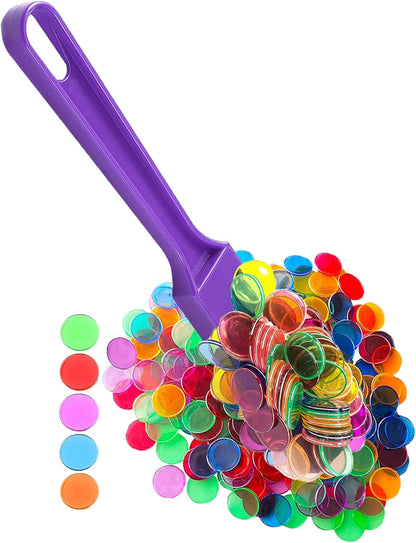 Magnetic Bingo Wand with Metal Ringed Chips for Counting School/Game Chips Plastic Markers Education STEM Tool for Students