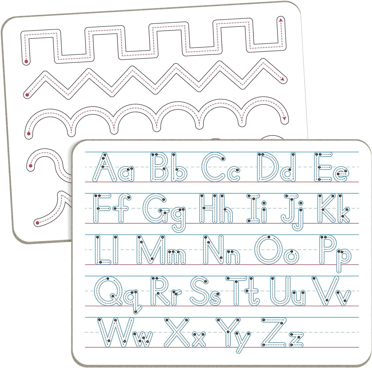 Multiplication Chart Whiteboard - Double-Sided Times Table, 9" x 12" Dry Erase Board, Math Manipulatives White Board for Kids Students, Classroom and Home Learning