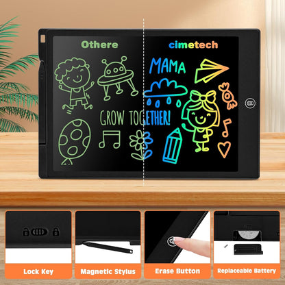 cimetech Toddler Girl Gifts, LCD Writing Tablet 2 Pack, Kids Toys for 3 4 5 6 Year Old Boys, 8.5 Inch Drawing Pad Painting Coloring Books, Travel Essentials Activities, Birthday Gifts Toddler Age 1-3