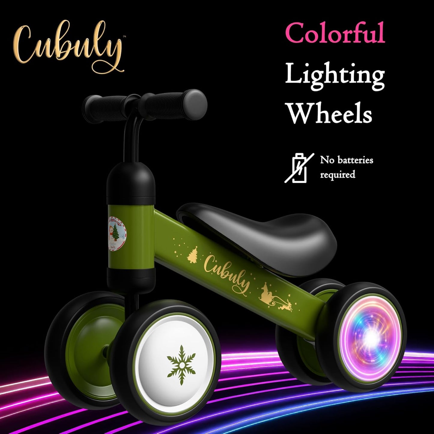 Baby Balance Bike for 1-3 Year – First Birthday Boy Girl Gifts 12-36 Month Mini Bike|Colorful Lighting Wheels|Ride on Toys |Toddler Balance Bike 1-3 Indoor/Outdoor Bike