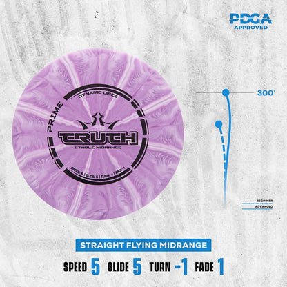 Dynamic Discs Prime Burst 4-Disc Golf Starter Set | Includes Putter, Midrange, Fairway & Driver | Golf Discs Set for Beginners | 170-176g | Beginner Pack for Amateurs