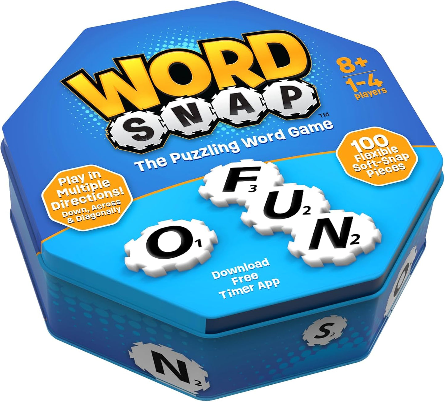 Word Strategy Game with Travel Bag, Word Puzzle for Adults, Family, and Kids, Fun Game for Ages 8+, 1-4 Players
