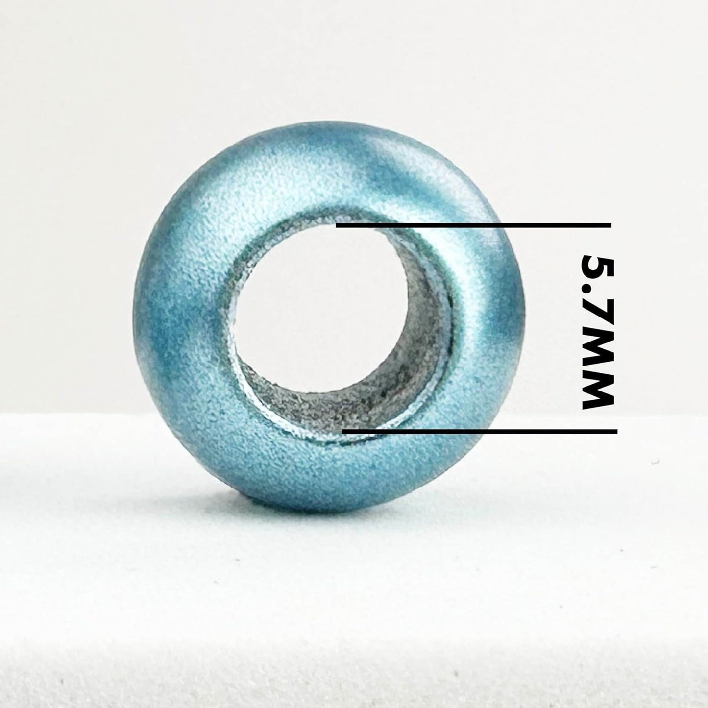 300 Acrylic Large Hole Beads for Crafts and for Hair 10mm x 12mm Acrylic Barrel Beads with 5.7mm Large Hole, Glossy Primary Assortment