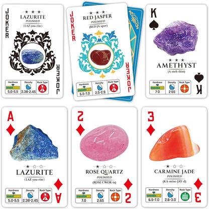 PIBEX Rock Collection Starter Kit - 54 Pcs Assorted Gemstones, Crystals, Rocks & Minerals, with Learning Book & ID Cards, Earth Science Kit Toy, A Geology Gift for Kids & Adults Ages 8+