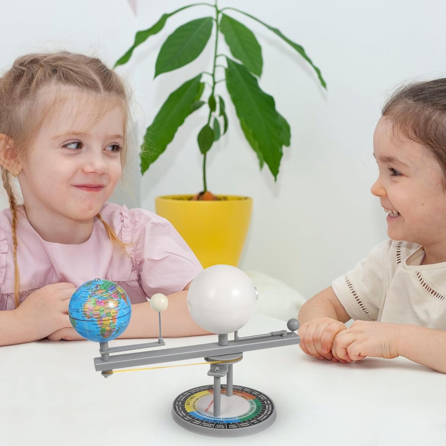 TOYANDONA Sun Earth Moon Orbital Model, Solar System Planetarium Model Solar System Project Kit for Kids Educational