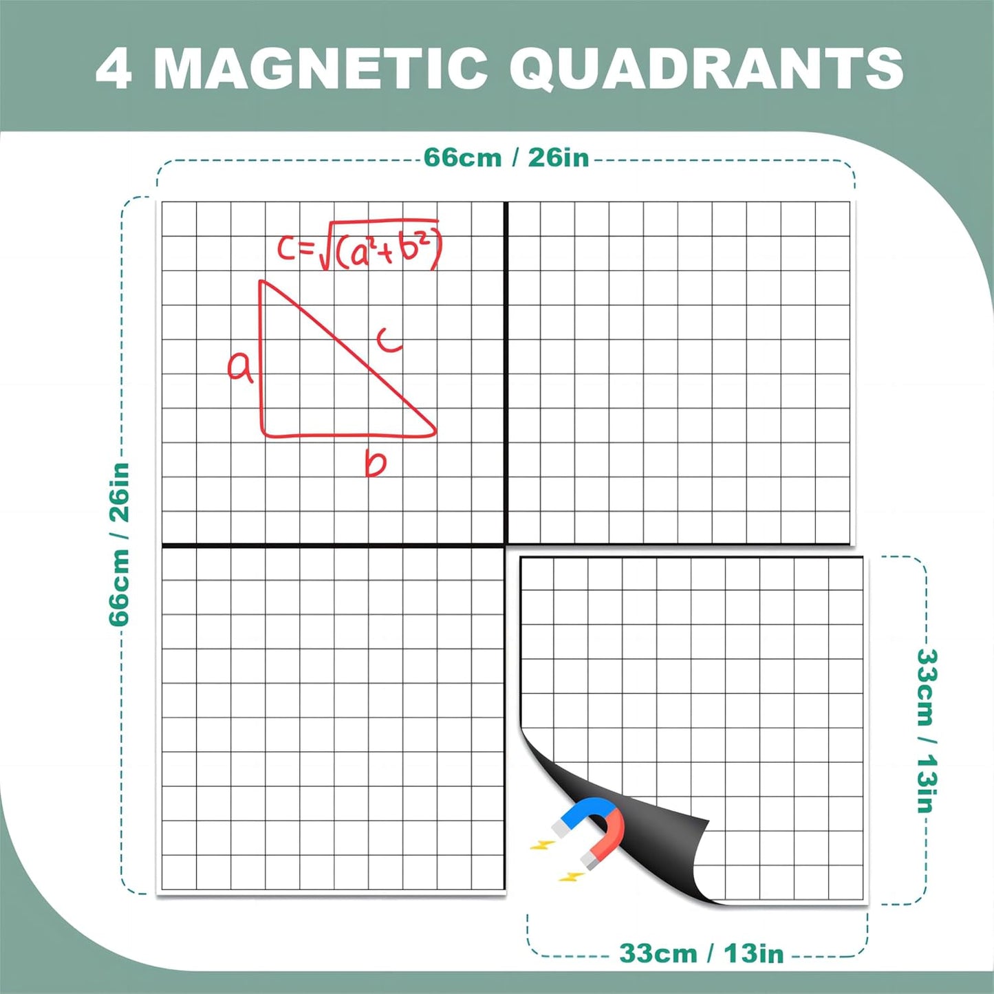 Giant Magnetic Dry Erase Handwriting Paper for Classroom Whiteboards – Reusable Writing Chart with Lined Paper Design, Perfect for Handwriting Practice, Homeschooling, and Teacher Essentials