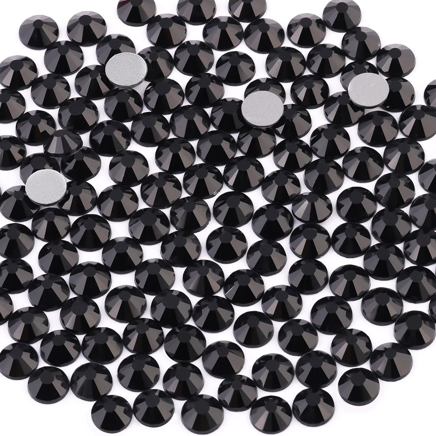 5000PCS SS6/2mm Glass Crystal Rhinestones (Clear), Bedazzling Flatback Rhinestones for Crafting DIY Crafts Nail Art Makeup Decoration, Gems Diamond Charms for Tumbler Shoes Clothing Mug