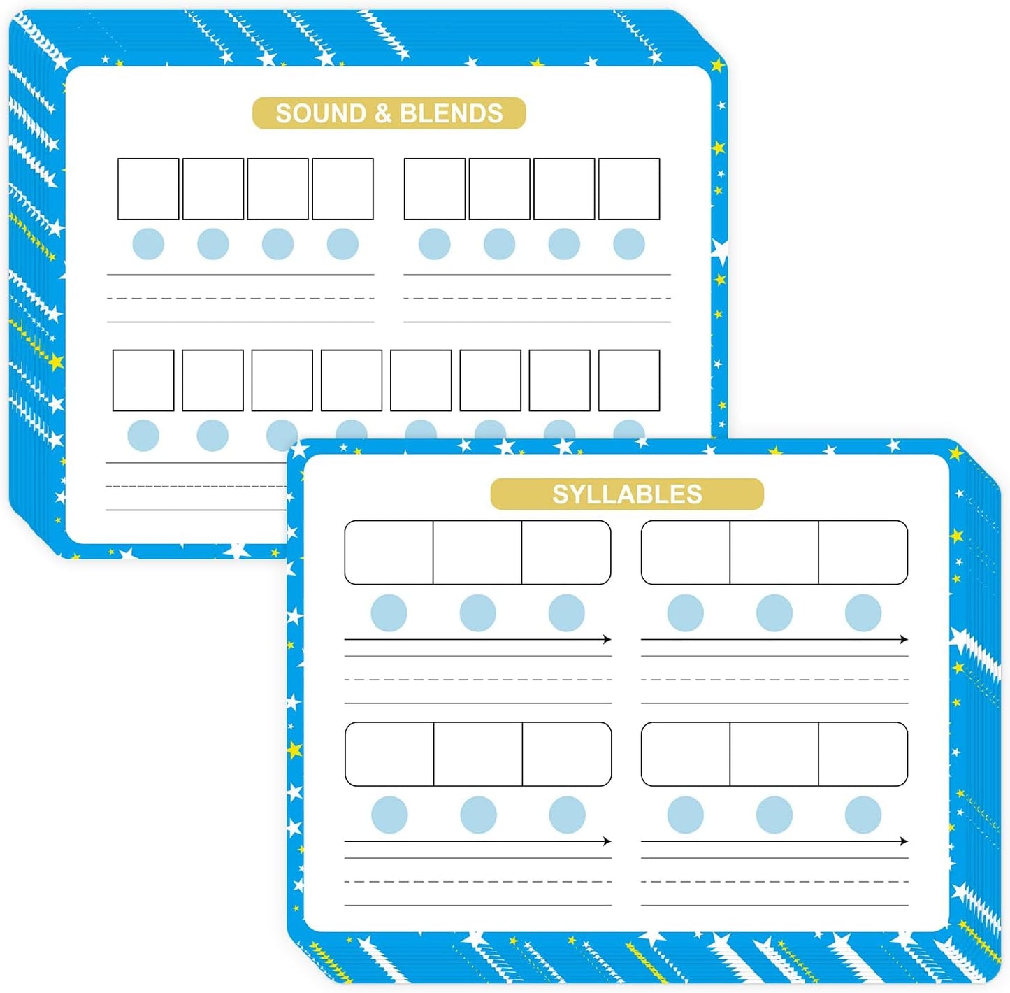 10 Pack Dry Erase Math Hundred Board Card Laminated Double Sided Number 1-100 Chart Easy to Write Consecutive Number Counting Chart for Students Math Manipulatives