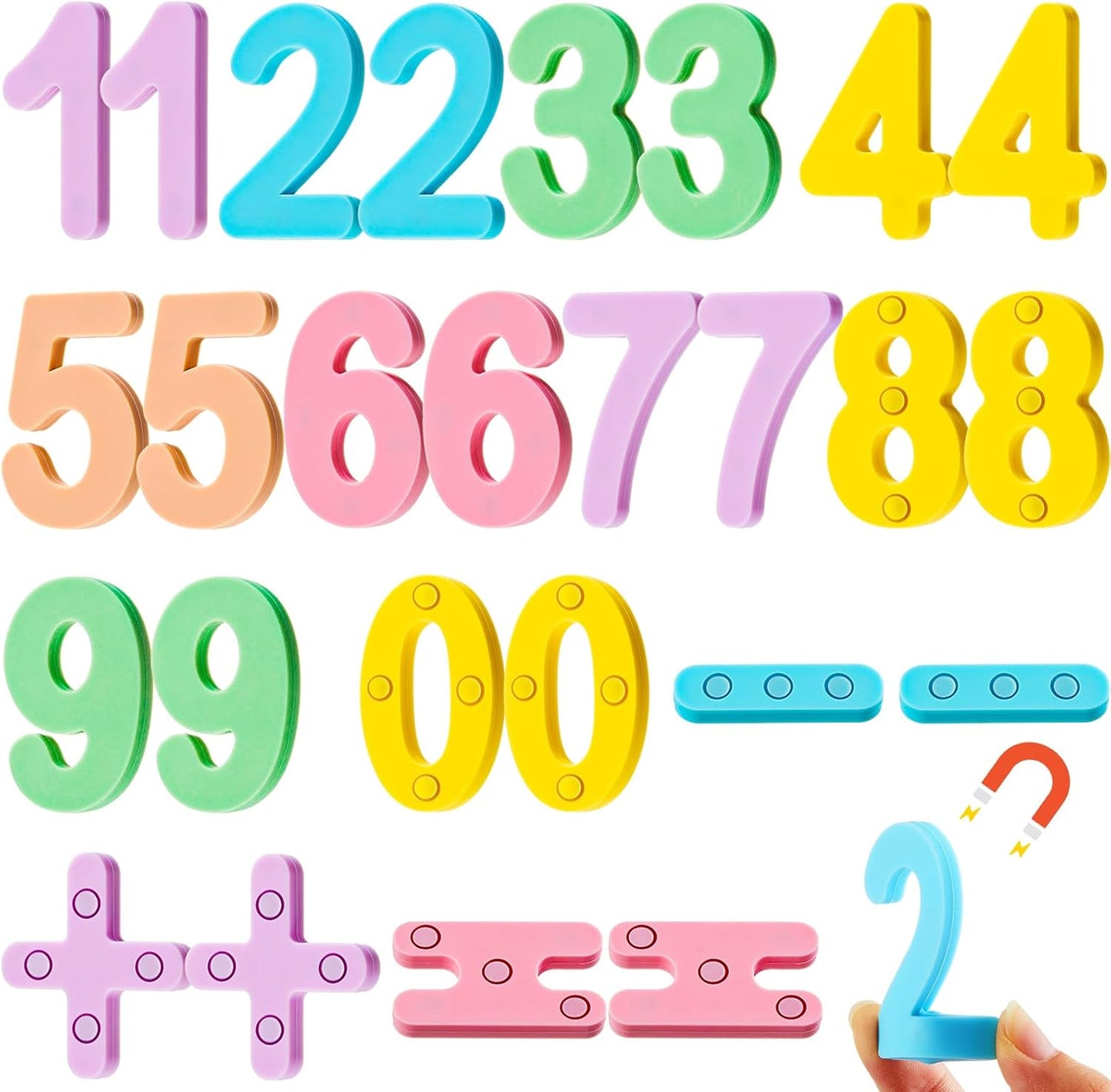 VioraWhite 26 Pcs Food Grade Silicone Magnet (Sealed Magnet, Cpc Certified) Magnetic Toddler Fridge Bulk ABC Educational Learning Toy for Kid Baby Girl Boy Gift(Greenery Color,Letter)
