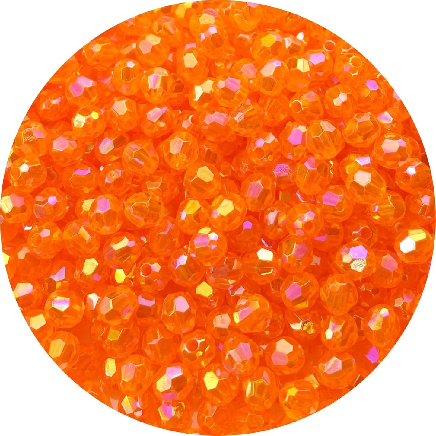 200 PCS 10mm Acrylic Faceted Spacer Beads AB Color Glossy Round Loose Beads for Jewelry Making Bracelet Necklace Earring Ornament Wind Chimes Key Chains(Deep Purple AB)