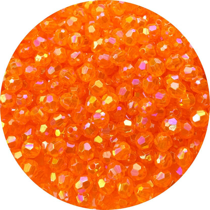 200 PCS 10mm Acrylic Faceted Spacer Beads AB Color Glossy Round Loose Beads for Jewelry Making Bracelet Necklace Earring Ornament Wind Chimes Key Chains(Deep Purple AB)