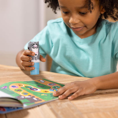 Melissa & Doug Sticker Wow!™ 24-Page Activity Pad and Sticker Stamper, 300 Stickers, Arts and Crafts Fidget Toy Collectible Character – Dog - for Kids Ages 3+ - FSC Certified