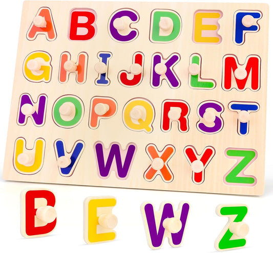Jumlys Montessori Toys for Toddlers 1, 2, 3 Year Old, Wooden Shape Learning Puzzles for Baby 12-18-24 Months, Early Educational Toys, Perfect Christmas Birthday Gifts for Boys & Girls Age 1-3