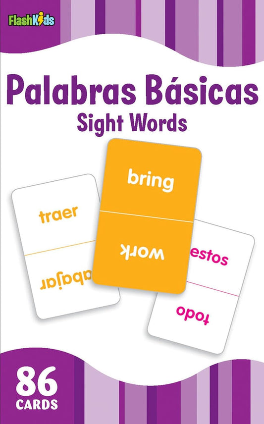 Sight Words (Flash Kids Spanish Flash Cards) 86 Cards