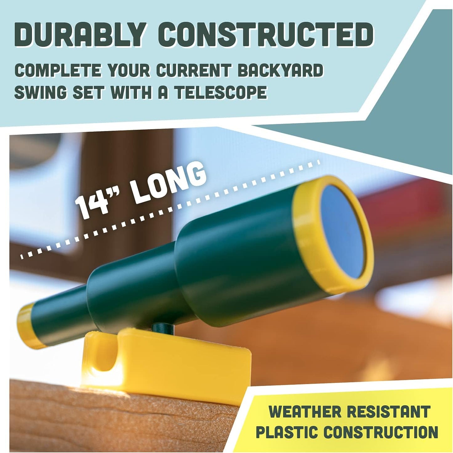 Squirrel Products Pirate Telescope - Swing Set Accessories Replacements & Additions - Active Outdoor Play for Boys & Girls Ages 3 & Older