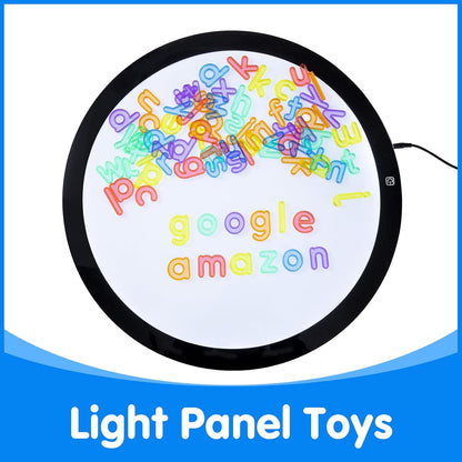 66 Pcs Translucent Letters and Numbers – Light Table Toys, Manipulatives and Accessories for Enhanced Learning & Fun