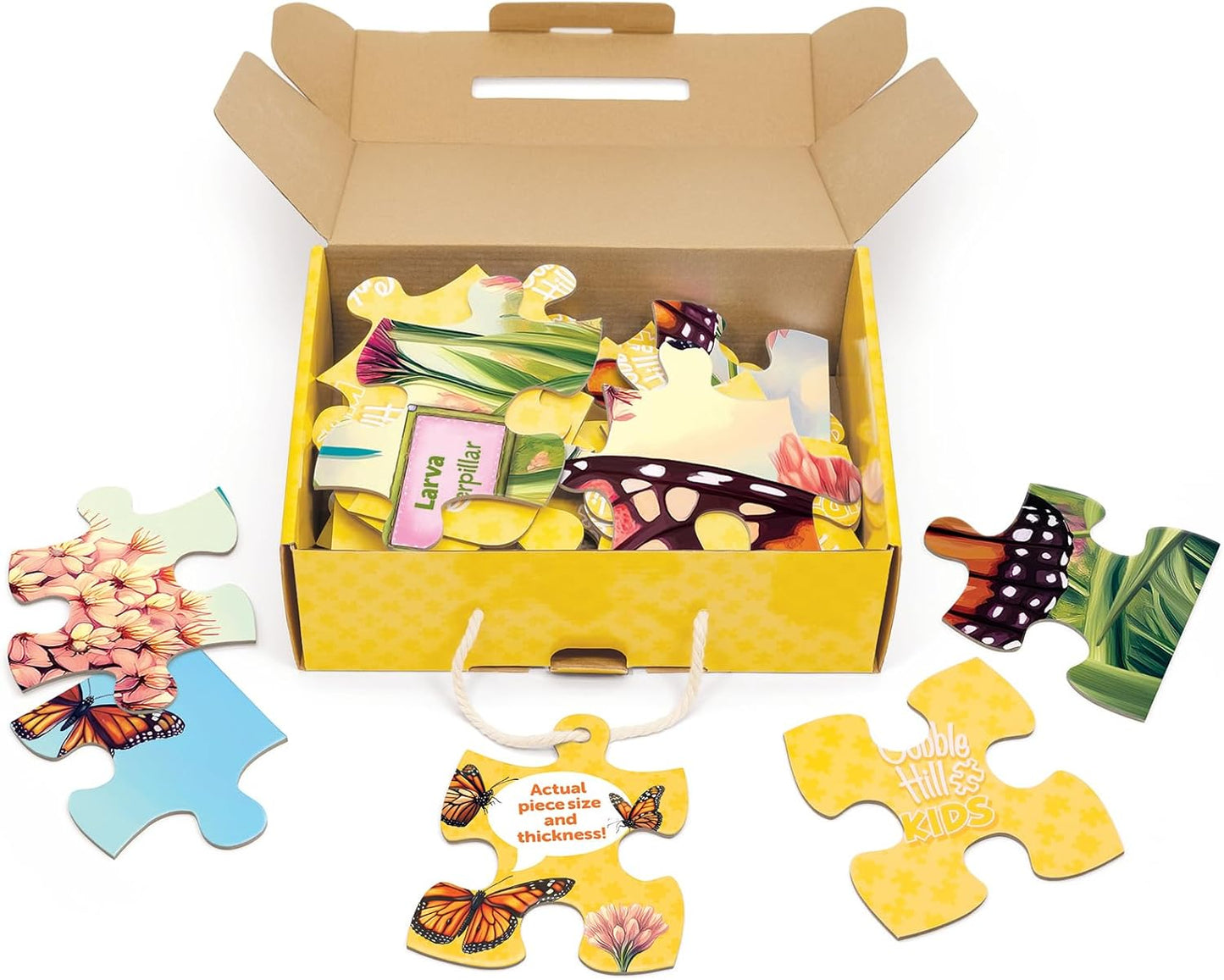 Cobble Hill Kids 35 Piece Floor Puzzle - Life Cycle of a Monarch - for Ages 3 and up