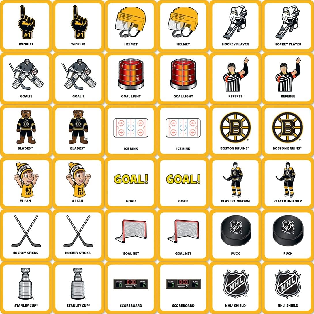 MasterPieces NHL Chicago Blackhawks Matching Game, For Ages 3+ - Fun Family Entertainment for Kids and Adults - Educational, Engaging, and Perfect for Game Night, Interactive Classroom Activities