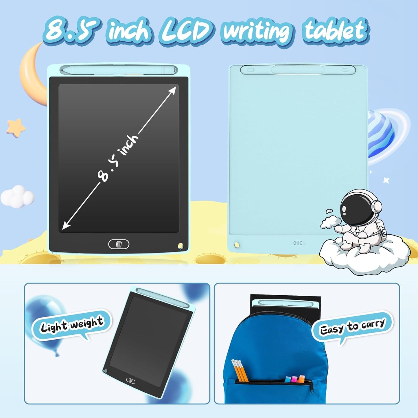 3 Pack LCD Writing Tablet, Colorful Toddler Drawing Tablet Doodle Board for Kids, Erasable Reusable Electronic Drawing Pad, LEYAOYAO Educational and Learning Toy for 3-6 Years Old Boy and Girl