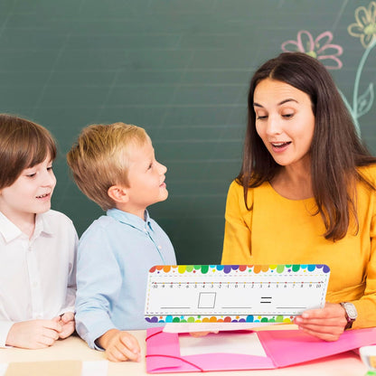 32 Pack Number Line Dry Erase White Board Double Sided Classroom Must Haves Math Manipulatives Teacher Supplies for Kindergarten Elementary Special Education Students Homeschool 12"x4"