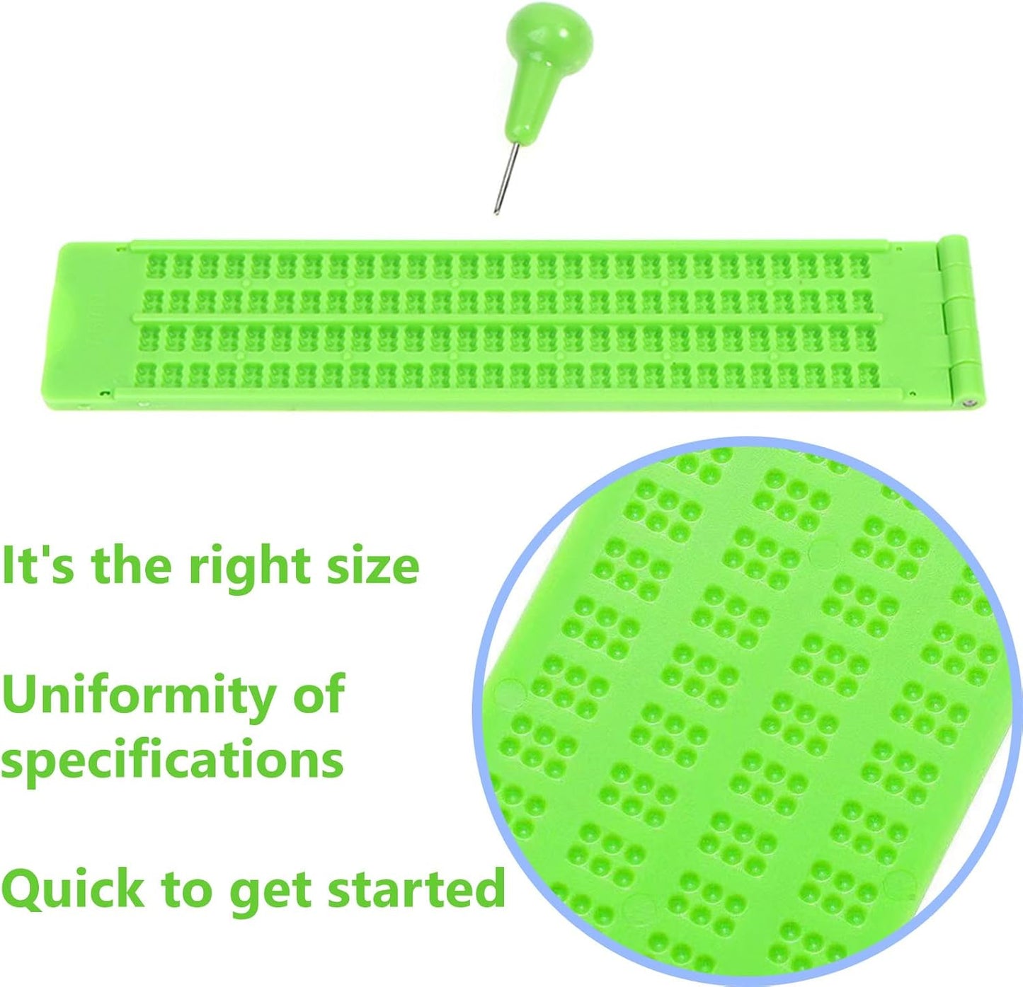 The Blind Abacus - Professional 15-Row Braille Learning Tool with Tactile Signs, ABS Material - Ideal for Math Concept Learning (14+ Years Old and Above to use)