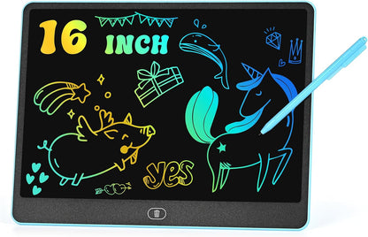 LCD Writing Tablet for Kids, 15 Inch Colorful Electronic Doodle Board for Kids Age 3+ Toys Christmas Birthday Erasable Drawing Tablet Toddler Learning Toys
