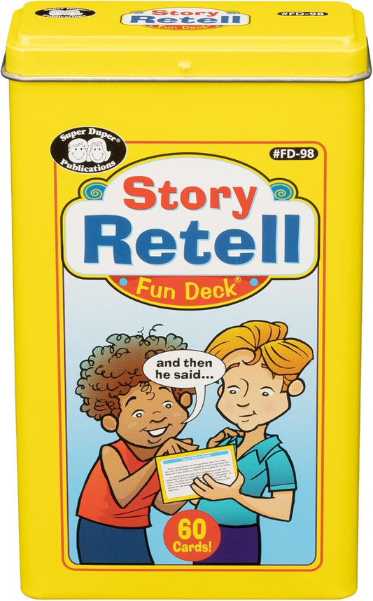 Super Duper Publications | Story Retell Comprehension Fun Deck | Auditory Memory and Listening Skills Flash Cards | Educational Learning Materials for Children