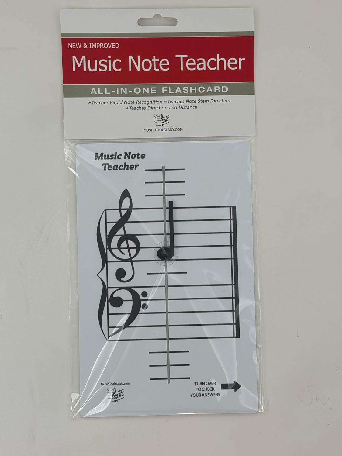 Kits Grand Staff Dry Erase Magnetic Music Theory Board with 35 Note Magnets and Marker (9 x 11.5 Inches) - Piano Teaching Tool, Music Staff Whiteboard, Keyboard Practice Aid