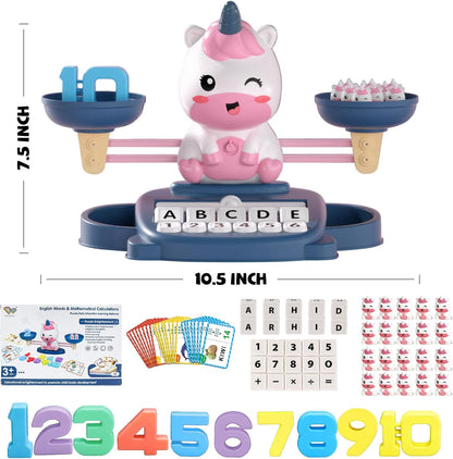 Snugzy Dinosaur Balance Counting Toys Math Game Montessori Toys Learning Games for Kids Educational Toy Gifts for Boys Girls Age 5-7