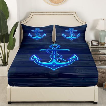 Feelyou Drum Kit Bed Sheets Musical Instruments Fitted Sheet for Kids Boys Teens Classical Rock Music Bedding Set Vinyl Record Sheets Set Bedroom Collection 2Pcs Twin Size,No Flat Sheet