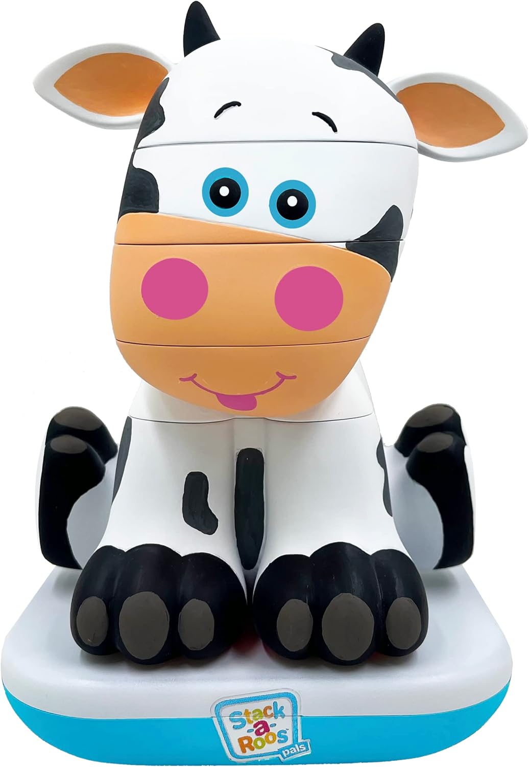 Stack-a-Roos Baby Giraffe by Salus Brands - Animal Stacking Toy, Educational Early Learning Toy for Infants Babies Toddlers, Age 12+ Months - Great Baby Gifts, STEM