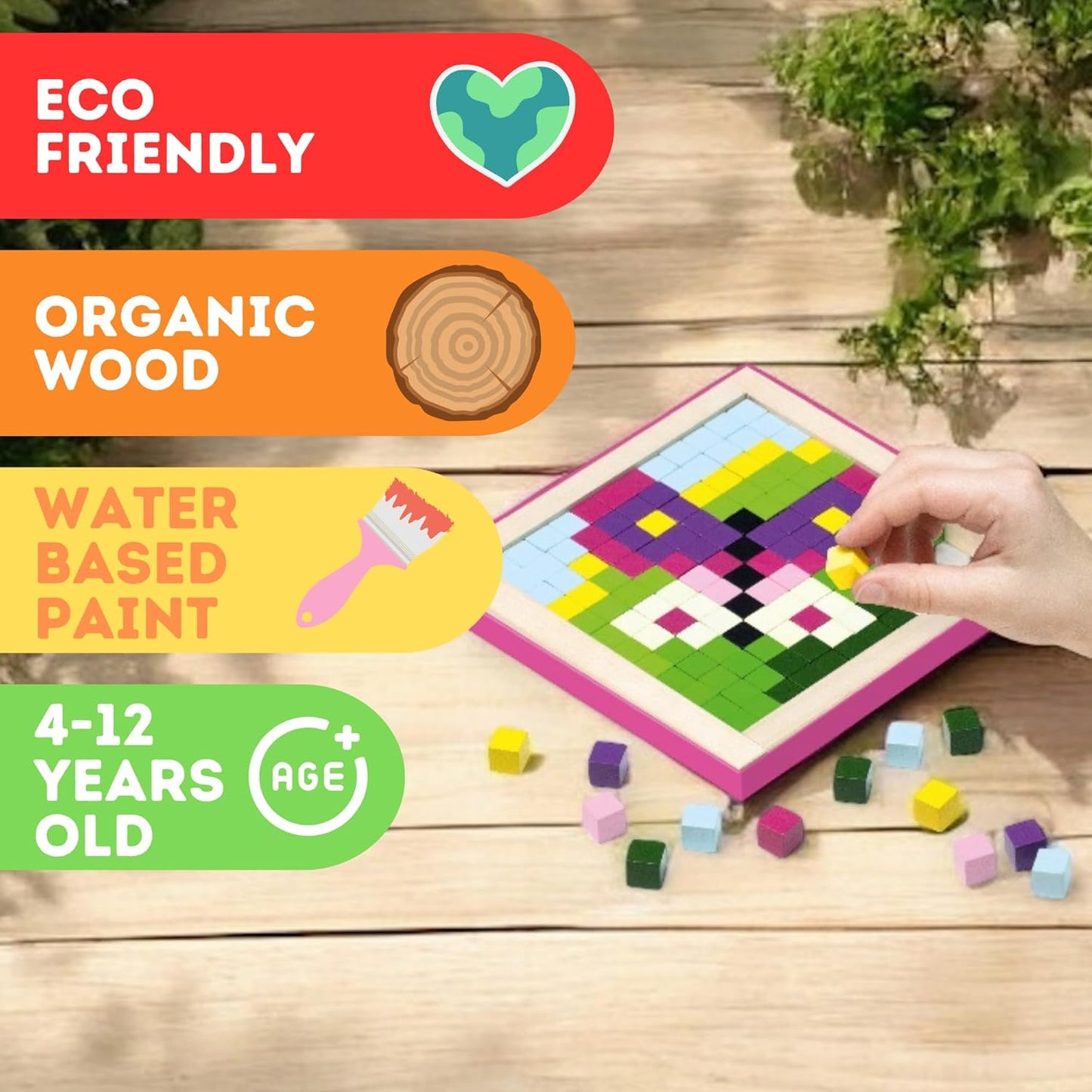 CUBIKA Wooden Flyring Cars Lacing Toy – Montessori Lacing Toy for Kids Ages 3+ – Wooden Lacing Cards with Threading String – Fine Motor Toy – FSC-Certified Wood, Travel Toy for Toddlers