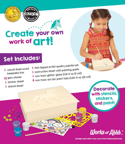 Works of Ahhh... Craft Set - Solar System Mobile Classic Wood Paint Kit
