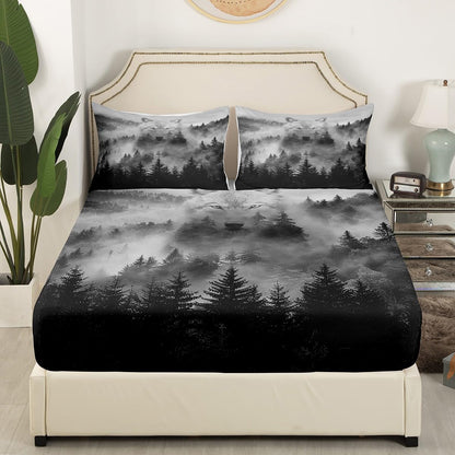 Drum Kit Fitted Sheet,Full Size Rock Music Collections Musical Instruments Theme,Soft Decorative Fabric Bedding Deep Pocket for Children Teens Young Boys Girls,with 2 Pillowcases