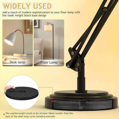 SEWACC Lamp Base Weight Block Weighted Floor Lamp Base for Home Bedroom Living Room 10. 6 Inch Diameter